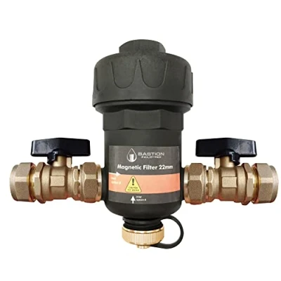 Image of Magnetic Filter for Boilers or Underfloor Heating Manifold Systems 22mm Valves