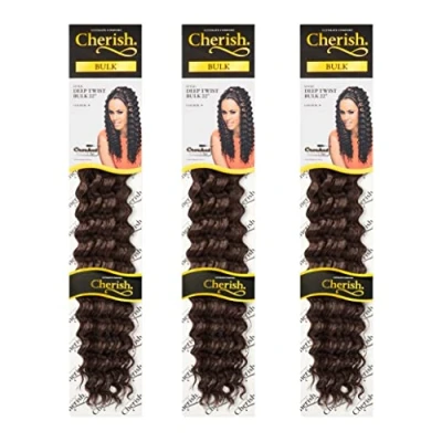 Image of Cherish/Deep Twist Bulk 22&#039;&#039; / Crochet Hair Braids/Colour 4 Pack of 3
