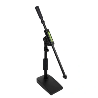 Image of Shure by Gator Compact, Low Profile Mic Stand with Single Section Boom; (SH DESKTOP2)