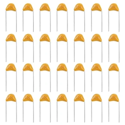 Image of Create idea 200Pcs 50V 100nF Ceramic Capacitor Multilayer Monolithic Electronic Accessories for Computer Telephone Product Yellow