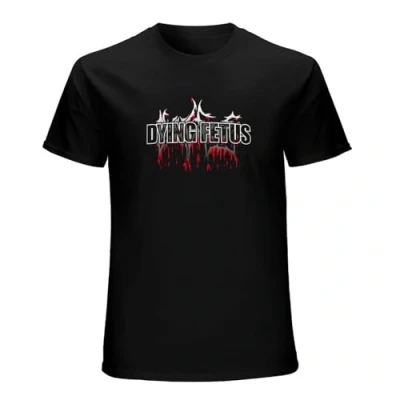 Image of Dying Fetus Men Black Cotton T Shirt Print Tee Shirts XL