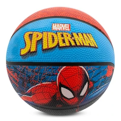 Image of Hy Pro Officially Licensed Spiderman Basketball Size 5 Marvel Design with Crouching Spider Man Graphic, Small for Indoor or Outdoor Play &amp; Practice Durable Rubber