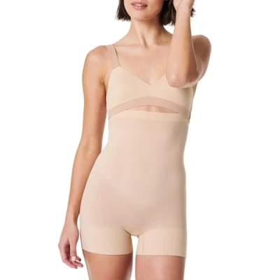 Image of SPANX Women&#039;s Power High Waisted Shorty Thigh Shapewear, Soft Nude, 4XL