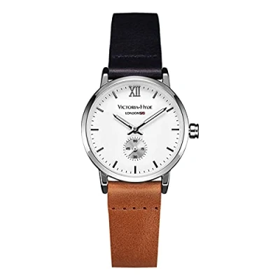 Image of VICTORIA HYDE Retro Elegant Small Dial Quartz Watches for Women Replaceable Genuine Leather Strap Mother&#039;s Day Gifts