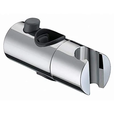 Image of Shower Head Holder, BESTHINKY Replacement 19mm 22mm 24mm 25mm Adjustable Bracket for Slider Height &amp; Angle Sprayer Holder on Slide Bar, Chrome (22mm)