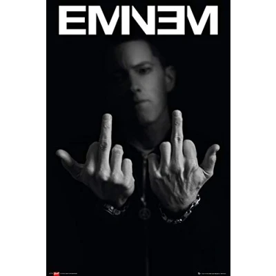 Image of Close Up Eminem Poster Fingers MMLP2 (61cm x 91,5cm) + plus fabulous protective gift tube