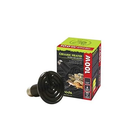 Image of Komodo Ceramic Heat Emitter, 100 Watt, Black