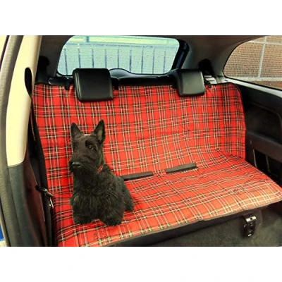 Image of Xtremeauto Waterproof Rear Back Seat Tartan Cover Blanket Citigo, Fabia, Octavia, Rapid, Superb, Scala, Koraq, Kodiaq