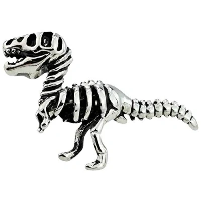 Image of GTR Prestige Giftware Dinosaur T Rex Skeleton Fossil Lapel Pin Badge X2AJTP200