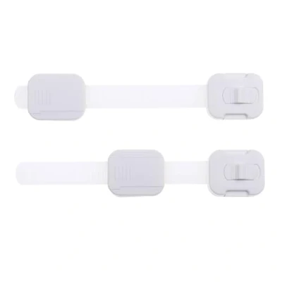Image of Dreambaby Cupboard Locks for Children, Child Kitchen Cupboards, Swivel Adjustable Strap Latches, Self Adhesive Cabinet Locks, No Tools Needed, Baby Proofing Your (2pk)