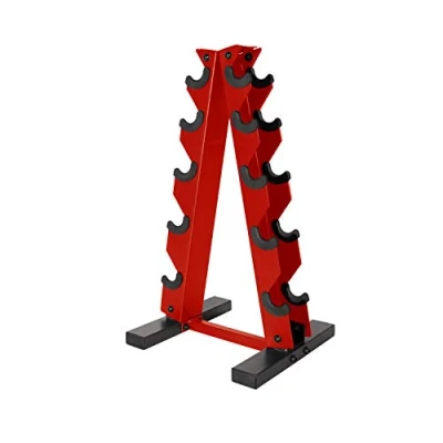 Image of CAP Barbell A Frame Dumbbell Weight Rack, Red, RK 12BIS RD