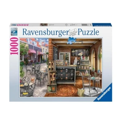 Image of Ravensburger Puzzle 2D 1000 elementów: Urocza Kawiarnia, Nowy design