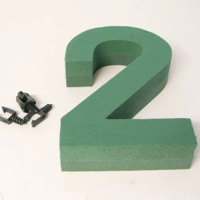 Image of Oasis Floral Foam Numbers 0,1,2,3,4,5,6,7,8,9 Available (Number 2)