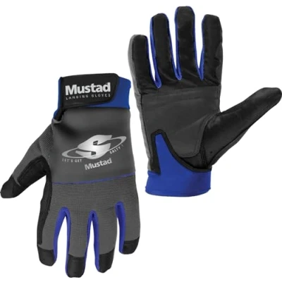 Image of Mustad Landing/Casting Glove Size XL, Black, X Large