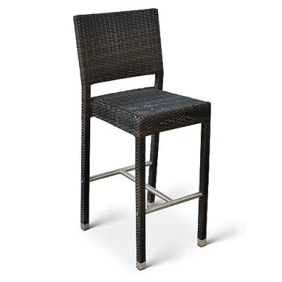 Image of BrackenStyle Rattan Garden Bar Stool 110cm High For Outdoor and Indoor Use Barstool