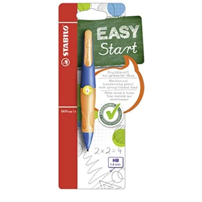 Image of Ergonomic Mechanical Pencil STABILO EASYergo 1.4 Left Handed Pack of 1 Ultramarine/Neon Orange