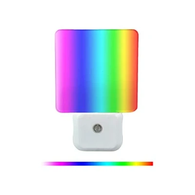 Image of Greenic Night Light,Dusk to Dawn Light Sensor,Automatic Plug in LED (RGB, Pack of 2)