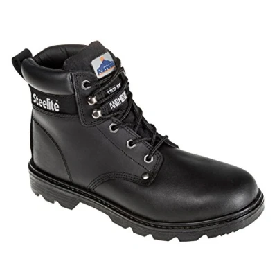 Image of Portwest Steelite Thor Boot S3, Size: 38, Colour: Black, FW11BKR38