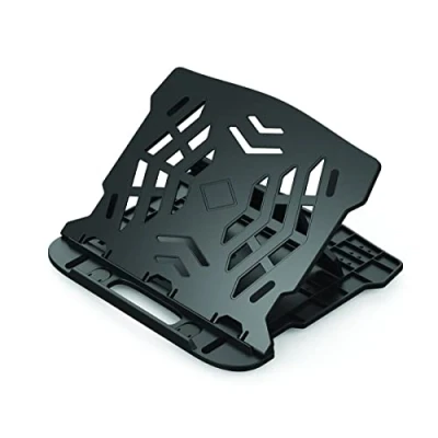 Image of Q Connect Laptop Stand/Ergonomic Stand/Notebook MacBook Stand/Plastic/Black/Rotating Base / 25.5 x 1.8 28 cm 0.53 kg