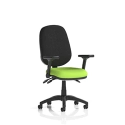 Image of Eclipse Plus III Operator Chair Myrrh Green Adjustable Folding Arms