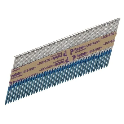 Image of TIMCO Paslode 3.1 x 90mm Ring Nails Galv Plus Finish Box of 2,200 + 2 Fuel Cells