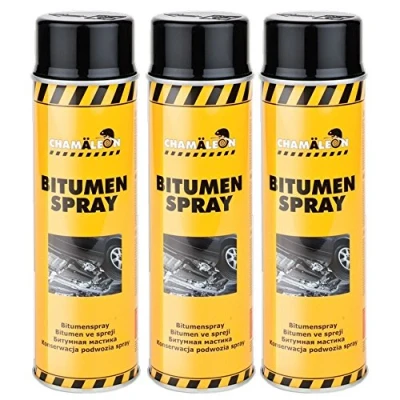 Image of Chamäleon Bitumen Spray 3 x 500 ml Bitum Black UBS Protection Underbody