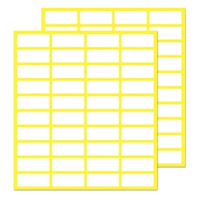 Image of White Sticky Labels Stickers (20 x 8 mm, 150 100 mm)