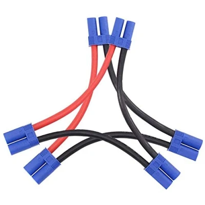 Image of 2pcs EC5 Series Connector with 12awg 10cm Wire/Series Battery Adapter for RC Lipo Losi/E Flite Helicopter Quadcopter
