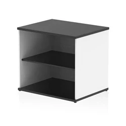 Image of Impulse 600mm Deep Desk High Bookcase Black and White