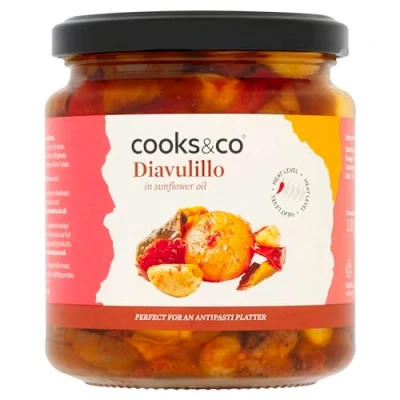 Image of Cooks&amp;Co Grilled Diavulillo Mixed Spicy Vegetables in Oil 280g