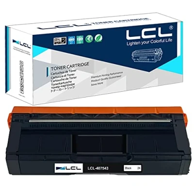 Image of LCL Remanufactured Toner Cartridge 407543 SP c250 c250dn c250sf C261SFNW (1 Black) Replacement for Ricoh