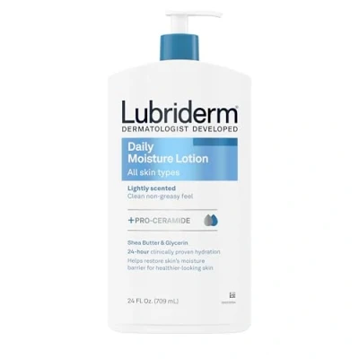 Image of Lubriderm Daily Moisture Hydrating Body and Hand Lotion with Vitamin B5, Non Greasy, 24 fl. oz