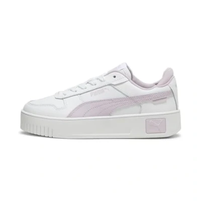 Image of Puma Girls Carina Street Jr Sneakers, White Grape Mist, 3 UK