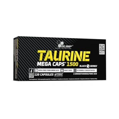Image of Olimp SPORT NUTRITION Labs Taurine Capsules, 1500 mg, Pack of 120 Mega Capsules