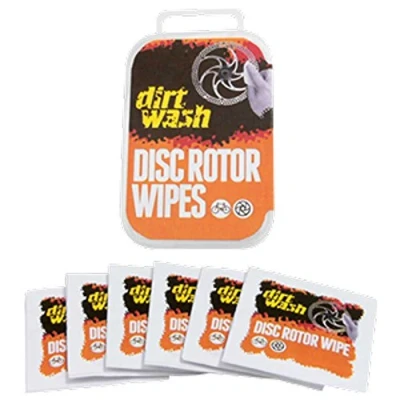 Image of Weldtite 6 x Dirtwash Cycle disc brake cleaner wipes for bike Rotors