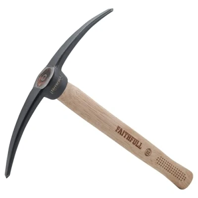 Image of Faithfull Double Point Mortar Pick Hickory Handle