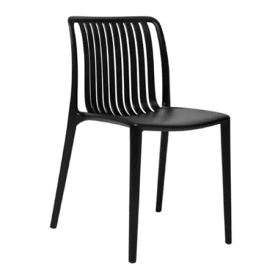 Image of Bolero Verona Café Chairs Black (2 pack)