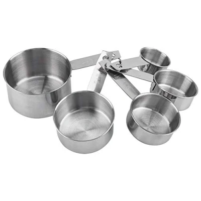 Image of 5pcs/ Set Measuring Cup Spoon 5 Different Capacity Stainless Steel Anti Rust for Kitchen Baking Cooking