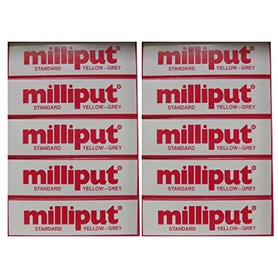 Image of Milliput Epoxy Putty Standard (Yellow/Grey) 113.4g Kit 10pk