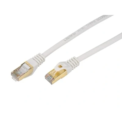 Image of Labgear Cat 7 Ethernet Cable 20m White Shielded RJ45 Patch Lead High Speed Gigabit Network Cable, U/FTP 10Gbps 600Mhz/s LAN Internet Cord