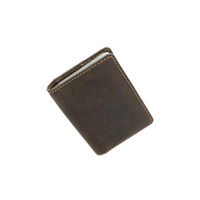 Image of Visconti Slim Collection LASER Leather Card Holder with RFID Protection VSL24 Oil Tan