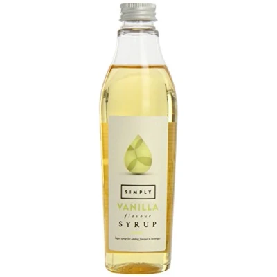 Image of Simply Vanilla Syrup, Vegan &amp; Nut Free Flavoured Syrup for Coffee, Cocktails Baking (250ml)