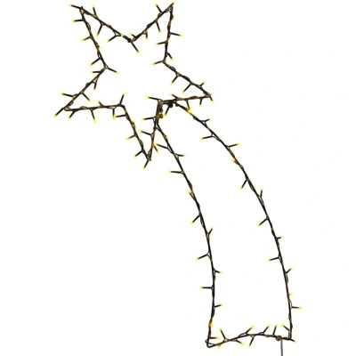 Image of vidaXL Christmas Lights Shooting Star Silhouette 115 LEDs Warm White