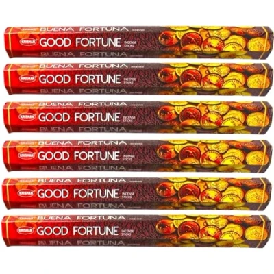 Image of KRISHAN Good Fortune Incense Whole Box 120 Sticks