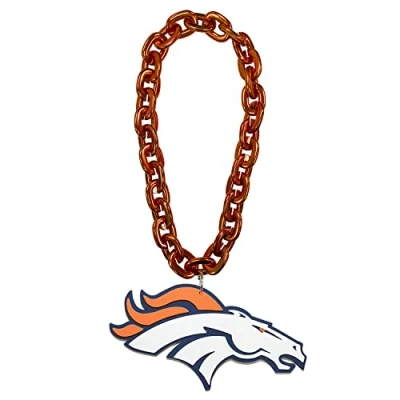 Image of Aminco NFL Denver Broncos Team Fan Chain, Orange