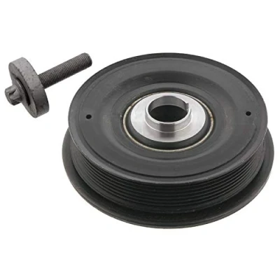Image of 4418765, 4418765S1 Crankshaft Pulley FEBI BILSTEIN 33700 7PK 152, 166mm 6 with screw BMTS Turbo NEW VAUXHALL: Vivaro Van, Movano Mk1