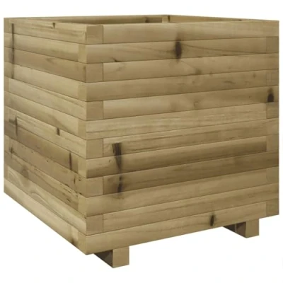 Image of vidaXL Garden Planter 50x50x49.5 cm Impregnated Wood Pine