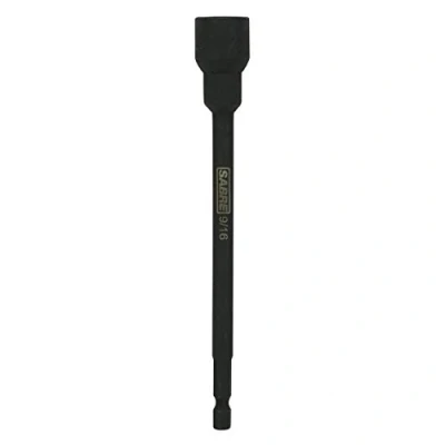 Image of Sabre Tools 9/16 Inch Impact Magnetic Nut Driver 6 Length, 1/4 Hex Shank, Socket Tip (9/16 SAE)