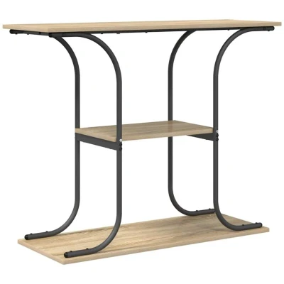 Image of vidaXL Console Table Sonoma oak 101 x 35 80.5 cm Engineered wood