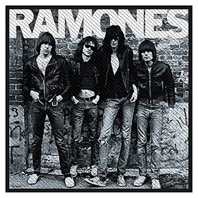 Image of signs unique Ramones 1976 sew on cloth patch 100mm x (rz)